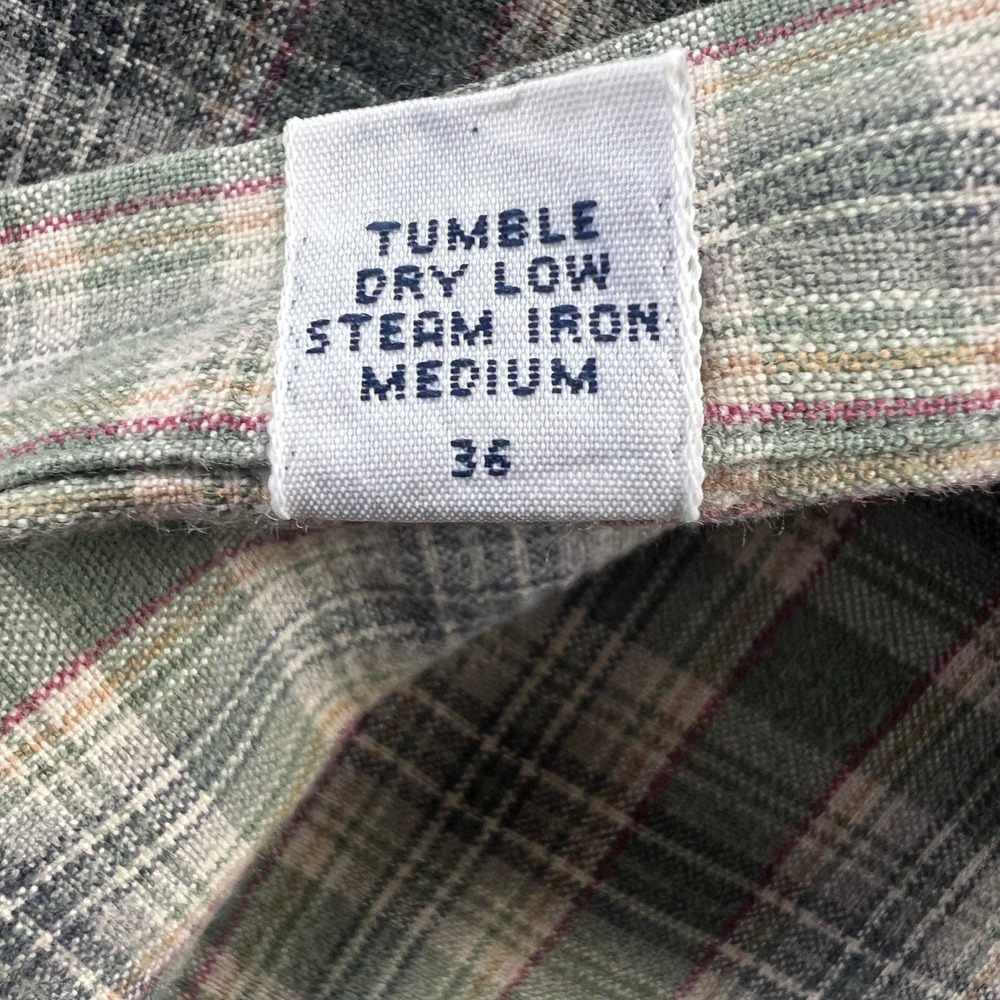 VTG Polo Ralph Lauren Blake Shirt Mens XL Green Plaid Button Down Long Sleeve - Picture 10 of 13